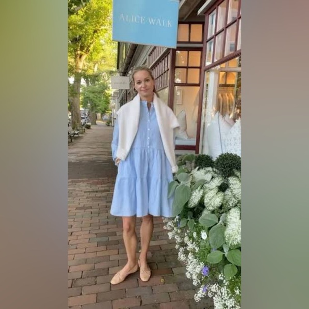 NWT - Alice Walk - The Linen Ruffle Dress - S